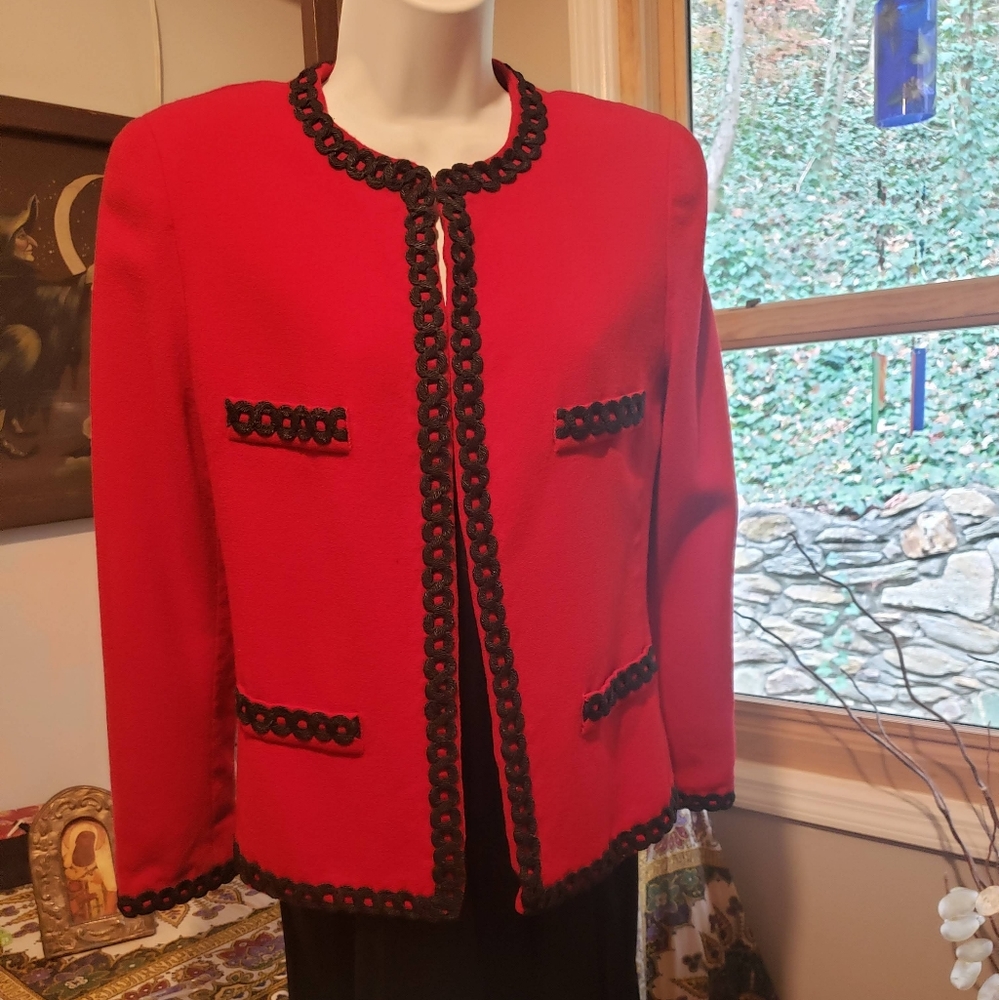 Vintage Lilli Ann Boiled wool and Mohair jacket size 8